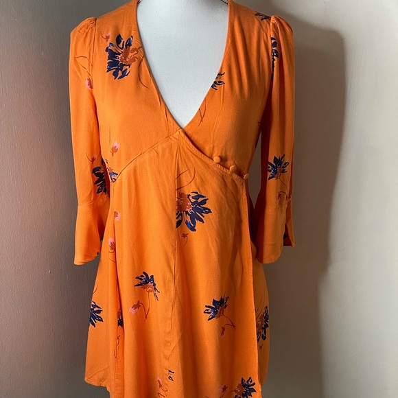 Free People Dresses & Skirts - Free People orange dress SZ Medium